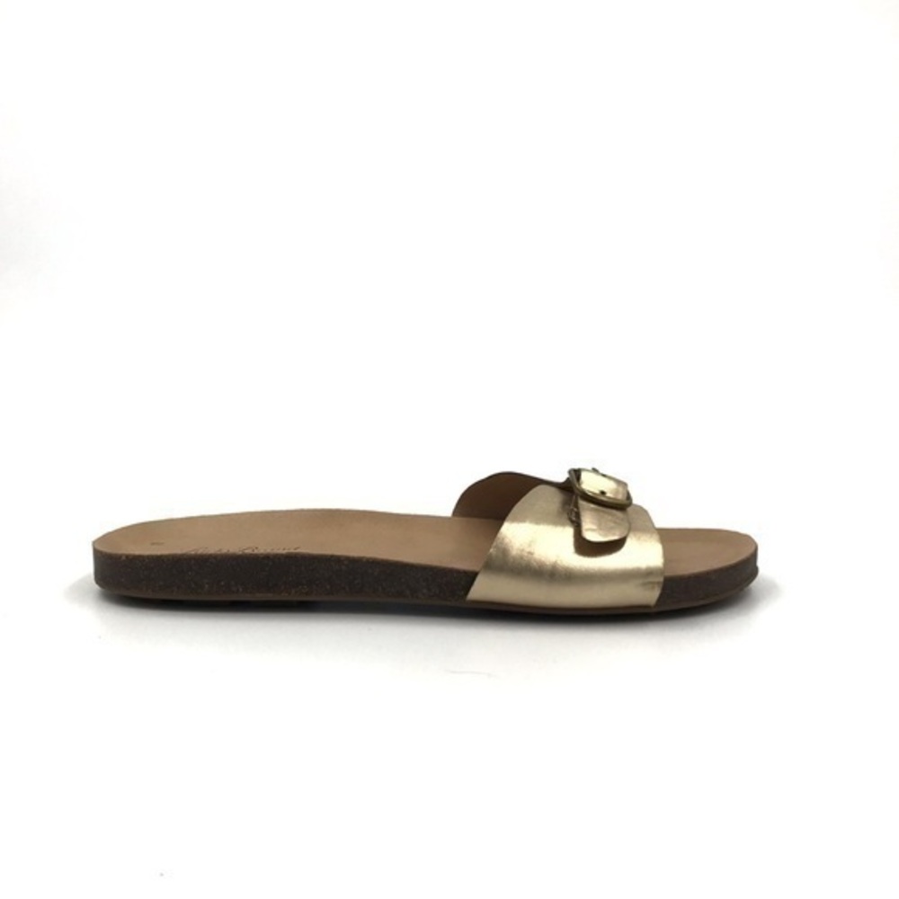 Lucky Brand Gold Dolliee Slip on Sandals Size 7.5